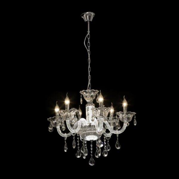 6 LED Arm Crystal Chandelier