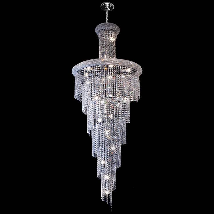 Spiral Crystal Chandelier