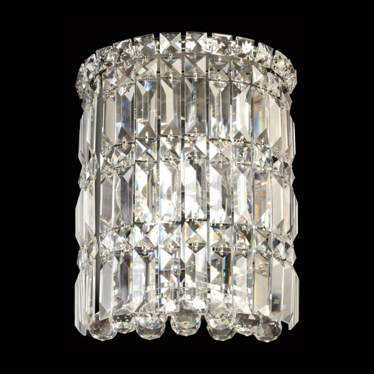 Large Round Crystal Wall Light