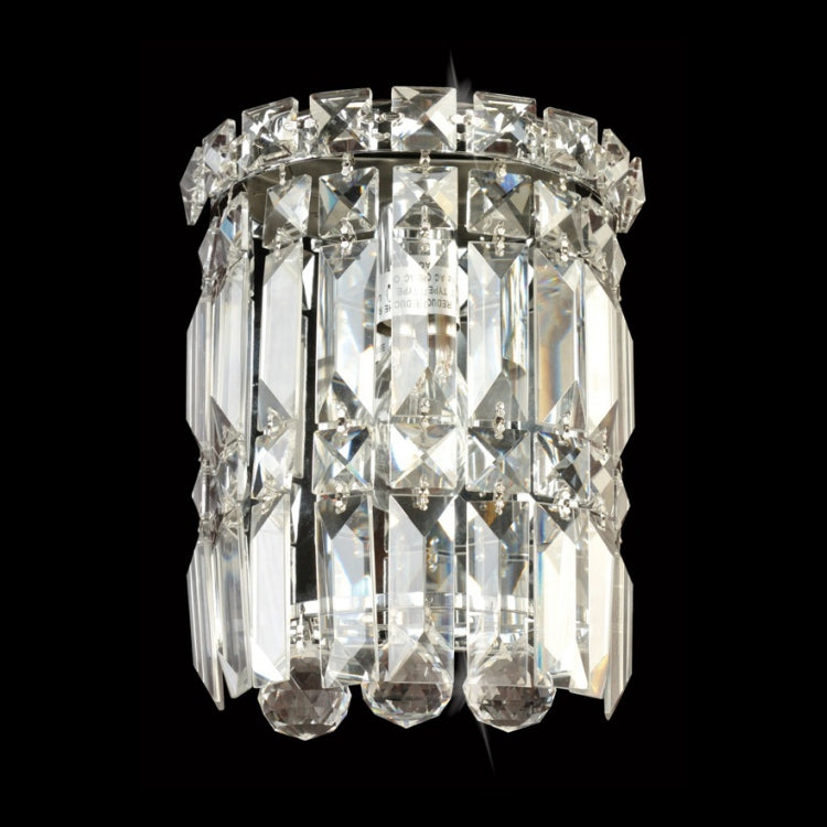 Small Round Crystal Wall Light