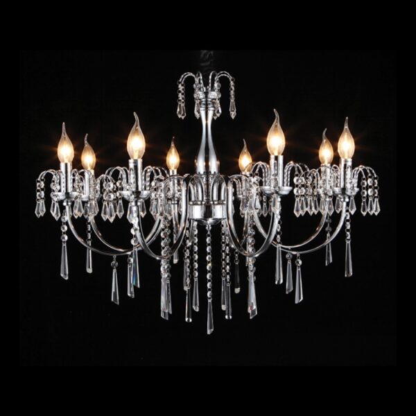 8 Light Elegant Crystal Chandelier